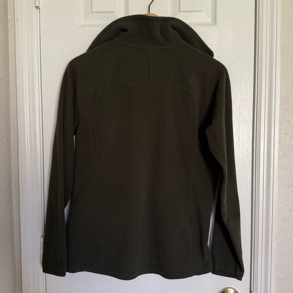 The North Face Womens Quarter Zip Pullover Fleece Jacket Green Medium - Picture 6 of 7